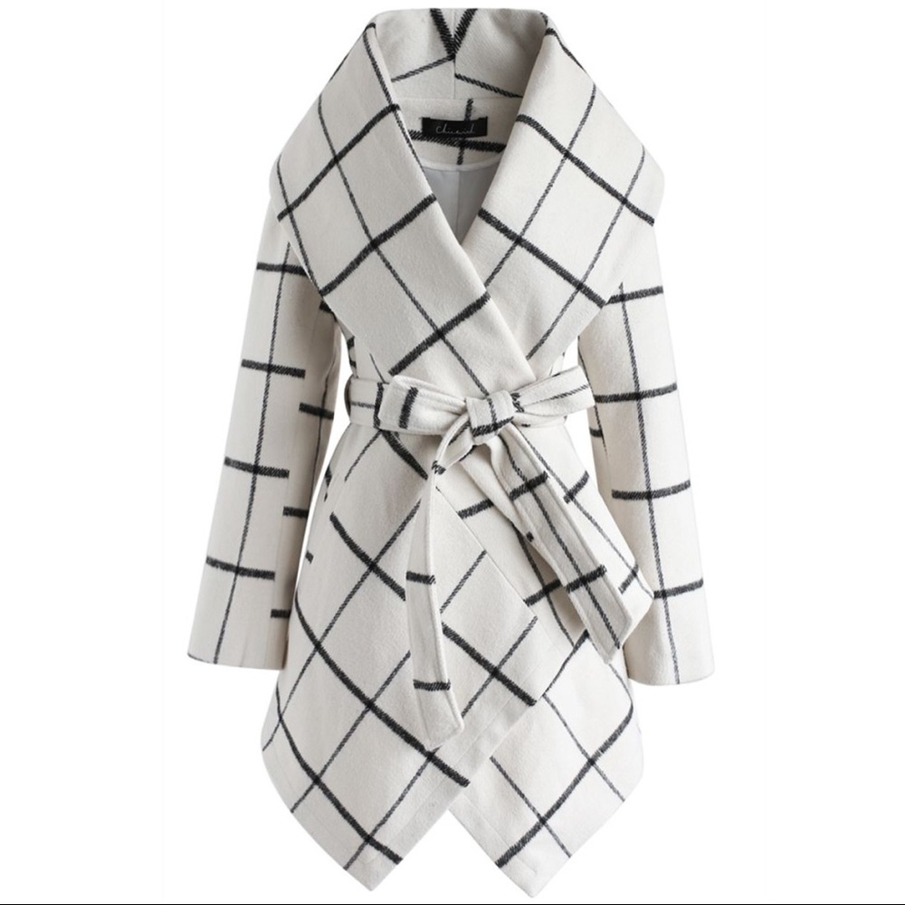 Chicwish | Grid Print Coat
